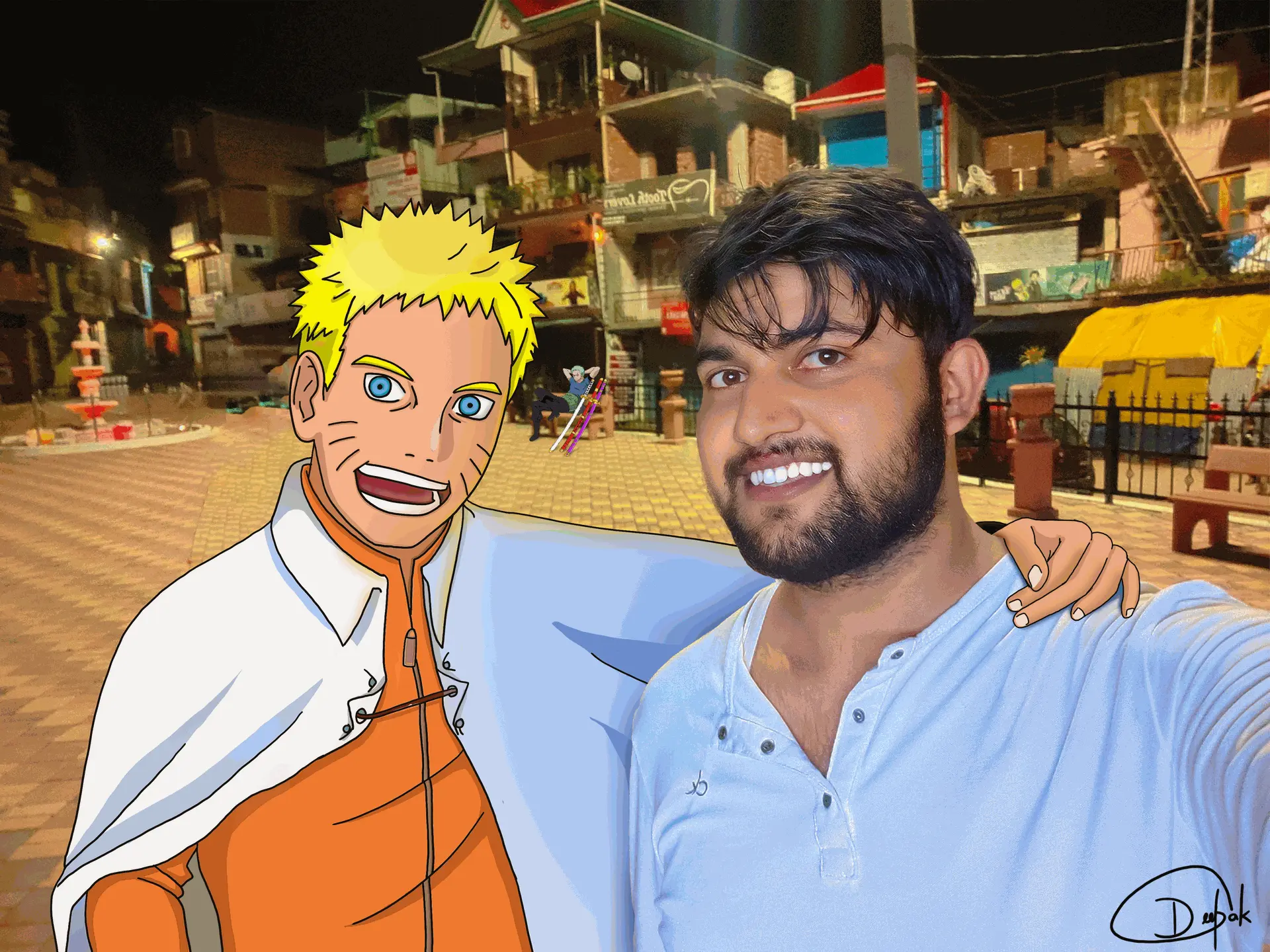 Naruto merge with the image